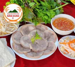Bánh Tráng Phơi Sương Cuốn Thịt Luộc - Thịt Bắp 
